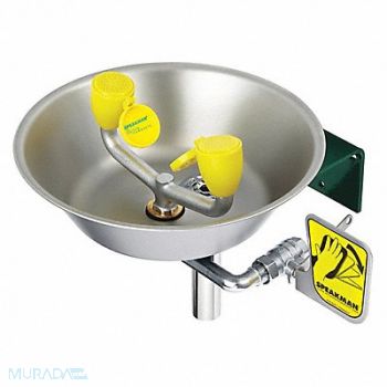 SPEAKMAN Eye/Face Wash Station Wall Mount SS 16 W, 3RVR7