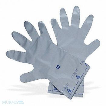HONEYWELL NORTH Chemical Resistant Glove 2.7 mil PK10, 3RWC8