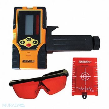 JOHNSON Red Beam Laser Detector Kit w/Clamp, 3RXD5