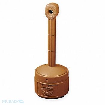 JUSTRITE D0291 Cigarette Receptacle 1 gal Terra Cotta, 3RYX4