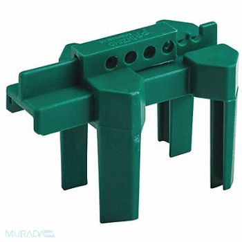 BRADY Ball Valve Lockout Grn 1/2 to 2-1/2 In., 3TAP2