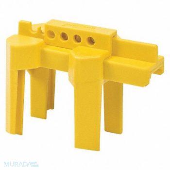 BRADY Ball Valve Lockout Yel 1/2 to 2-1/2 In., 3TAP3