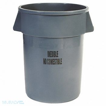 RUBBERMAID COMMERCIAL PRODUCTS Utility Container 44 gal Gray, 3TB48