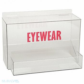 GRAINGER APPROVED Saf Glss Hldr Case Clr Wall Mtg, 3TCA6