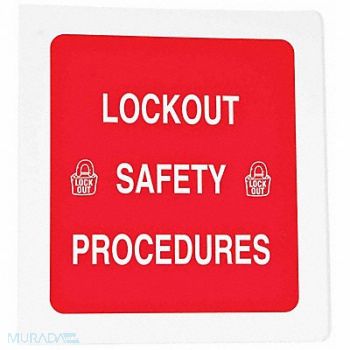 BRADY Lockout Procedure Binder Red, 3TCK7
