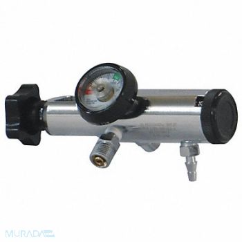 LIFE CORP Brass Oxygen Regulator, 3TCP8