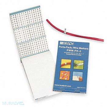 BRADY Wire Marker Book Preprintd Self-Adhesiv, 3TP20