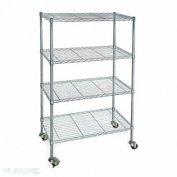 GRAINGER APPROVED Wire Shlvng 24x68x60in Shlf Cap 150lb, 3TPC7