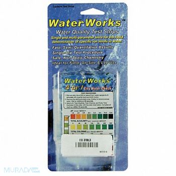 INDUSTRIAL TEST SYSTEMS Test Strips 4 -In-1 City Water Check, 3TRL3