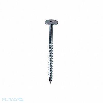 GRAINGER APPROVED FlatHd Wd Scrw Zinc #10 2 15/16 L PK1500, 3VKN6