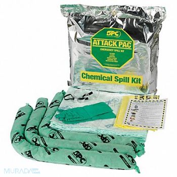 BRADY SPC ABSORBENTS Spill Kit Chem/Hazmat, 3TYH9