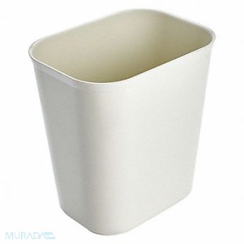 RUBBERMAID COMMERCIAL PRODUCTS F9111 Wastebasket Rectangular 3-1/2 gal Beige, 3U637