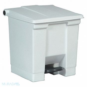 RUBBERMAID COMMERCIAL PRODUCTS F9110 Step On Trash Can Rectangular 8 gal., 3U646