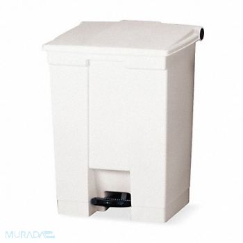 RUBBERMAID COMMERCIAL PRODUCTS F9109 Step On Trash Can Rectangular 12 gal., 3U648