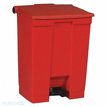 RUBBERMAID COMMERCIAL PRODUCTS F9108 Step On Trash Can Rectangular 18 gal., 3U651