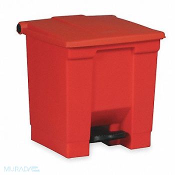 RUBBERMAID COMMERCIAL PRODUCTS F9109 Step On Trash Can Rectangular 12 gal., 3U649