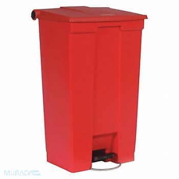 RUBBERMAID COMMERCIAL PRODUCTS F9093 Step On Trash Can Rectangular 23 gal., 3U653