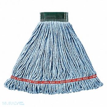 RUBBERMAID COMMERCIAL PRODUCTS Wet Mop Blue Cotton/Synthetic, 3U676