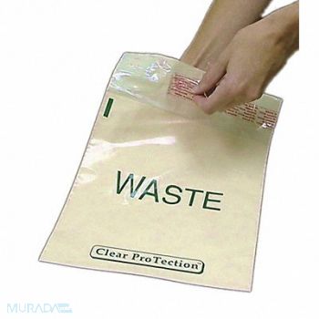 GRAINGER APPROVED Hangable Trash Bags 1/2 gal White PK100, 3UAG4