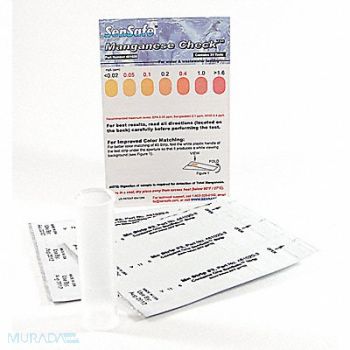 INDUSTRIAL TEST SYSTEMS Test Strips Manganese 0.2-2ppm PK24, 3UEG8