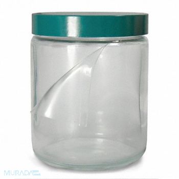 QORPAK Safety Coated Bottle 480mL Gls Wide PK24, 3UEK7