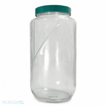 QORPAK Safety Coated Bottle 960mL Gls Wide PK12, 3UEL1