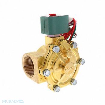 REDHAT Solenoid Valve Brass NC Air Inert Gas, 3UK79