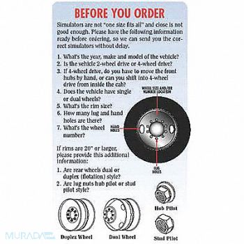 PHOENIX Dual Wheel Simulators Full Set 16 In, 3UMD8