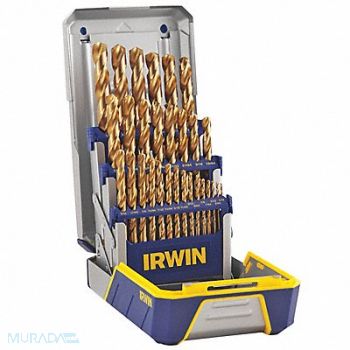 IRWIN Twist Drill Bit Set HSS TiN Coated 29pcs, 100U81