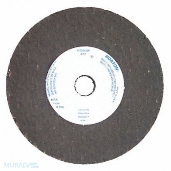 NORTON Grinding Wheel T1 2.5x1/2x3/8 AO 24G Blk, 5GC51