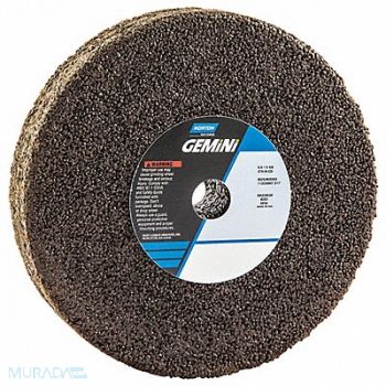 NORTON Grinding Wheel T1 6x1x5/8 AO 16G Hrd Blk, 3UP18