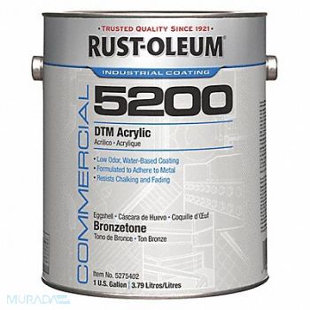 RUST-OLEUM H7174 5200 Acrylic Enamel Bronzetone 1 gal., 3UR15