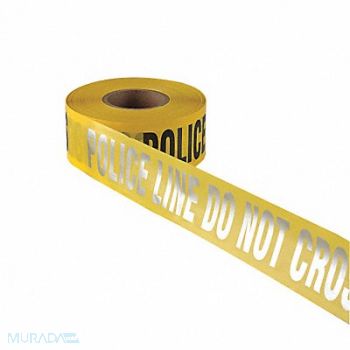 PRESCO PRODUCTS CO Barricade Tape Yllw/Slvr/Blk 1000 ft, 3UTW4