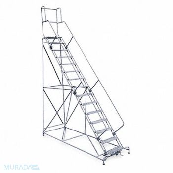 COTTERMAN Rolling Ladder Hndrl Pltfm 150 In H, 20Z471