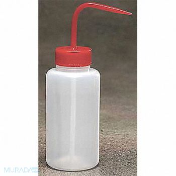 DYNALON Wash Bottle 1000mL Std Spout Plastic PK5, 3UUR3