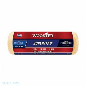 WOOSTER Paint Roller Cover 9 L 1/2 Nap Knit, 3UW68