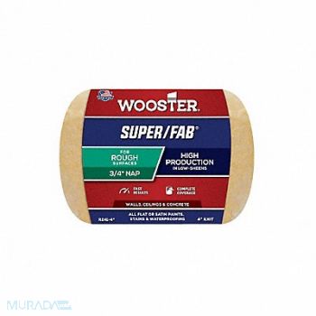 WOOSTER Paint Roller Cover 4 L 3/4 Nap Knit, 3UW69