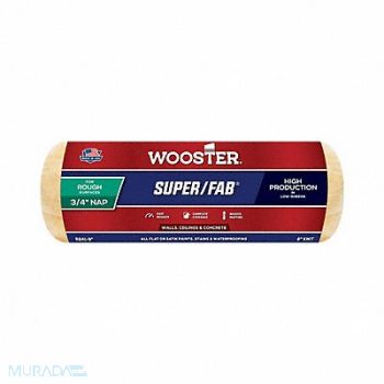 WOOSTER Paint Roller Cover 9 L 3/4 Nap Knit, 3UW70