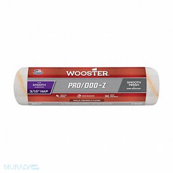 WOOSTER Paint Roller Cover 9 L 3/16 Nap Woven, 3UW78