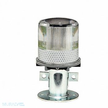 TAPCO Warning Light (4) LED White Solar NiMH, 3UYN7