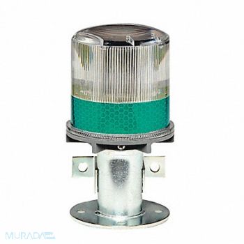 TAPCO Warning Light (4) LED Green Solar NiMH, 3UYN9