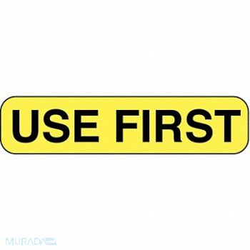 ROLL PRODUCTS Label 3/8 in x 1 1/2 in Paper PK1000, 3VCA2