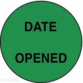 ROLL PRODUCTS Label Green 3/4 in H PK1000, 3VCA3