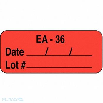 ROLL PRODUCTS Label 5/8 in x 1 11/16 in Paper PK1000, 3VCA5