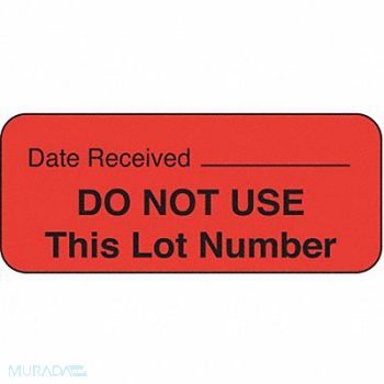 ROLL PRODUCTS Label 5/8 in x 1 11/16 in Paper PK1000, 3VCC1