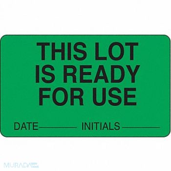 ROLL PRODUCTS Laboratory Label 2-1/2 in W PK1000, 3VCC3