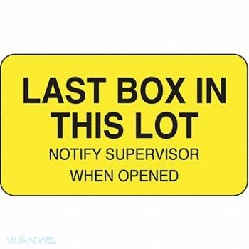 ROLL PRODUCTS Lot Label 1 in H 1-3/4 in W PK1000, 3VCC4