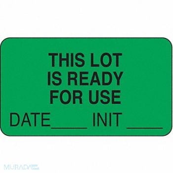 ROLL PRODUCTS Laboratory Label 1-3/4 in W PK1000, 3VCC5