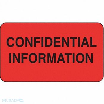 ROLL PRODUCTS Label 1 in x 1 3/4 in Paper PK1000, 3VCE7