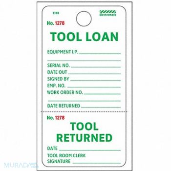 ELECTROMARK Notice Tag 5 3/4in H 2 7/8in W PK100, 3VCW7